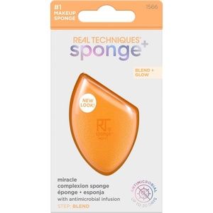 REAL TECHNIQUES 91566 Sponge + Miracle Complexion Makeup Sponge Blend + Glow New